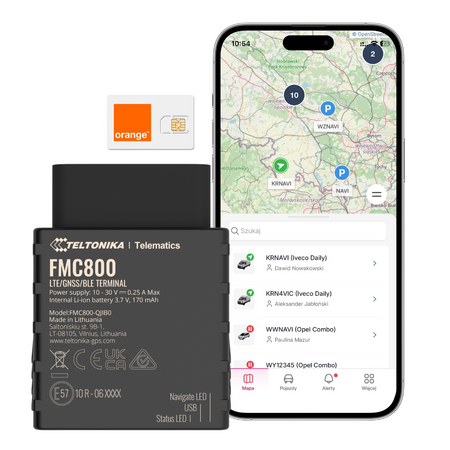 Lokalizator GPS 4G Teltonika FMC800